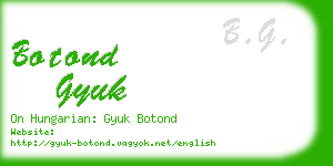 botond gyuk business card